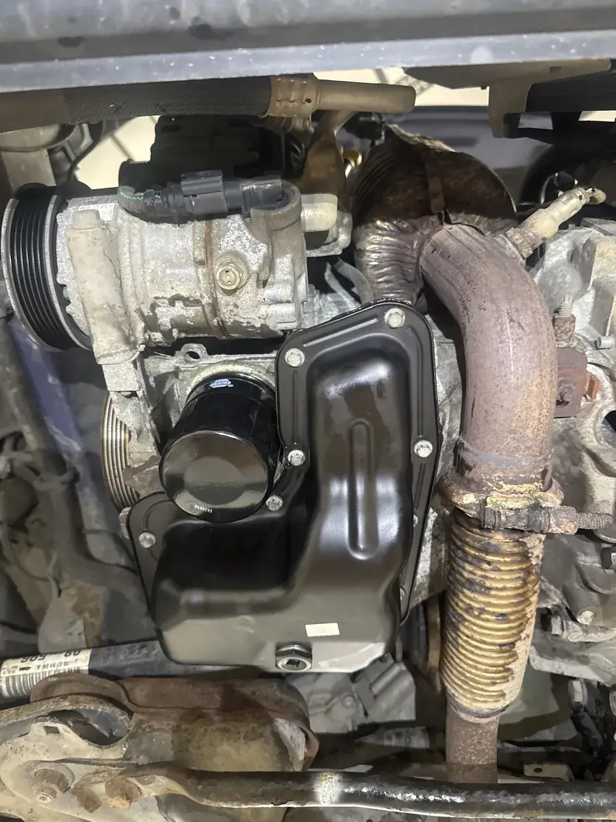 Peugeot 208 1.2 PureTech with a new sump and oil filter fitted, Enviro Repair Royston